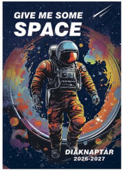 TopTimer Diák zsebkönyv TOPTIMER papírborító B/6 heti 120x170mm Űrhajós 2026-2027 (27D100J-00H) - fotoland