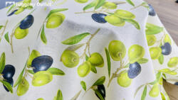 fuggonyoutlet Méteráru, len vászon, dekor anyag, oliva, 160 cm