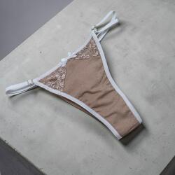Lucifer állítható pántos pamut tanga - csipkés Test 114621