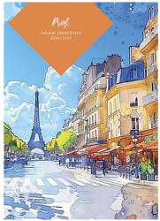 TOPTIMER Tanári zsebkönyv TOPTIMER Prof fóliázott papírborító A/5 heti 145x205 mm Város 2026-2027 (27P100J-00H) - papir-bolt