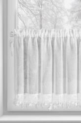 Takoy Perdea vitraliu 150x60 cm albă decorată cu steluțe