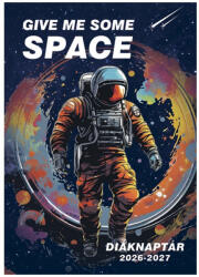 TOPTIMER Diák zsebkönyv TOPTIMER papírborító B/6 heti 120x170mm Űrhajós 2026-2027 (27D100J-00H) - papir-bolt