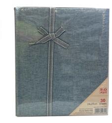 P&O Fotósarkos fényképalbum - 24x29 cm - farmerkék (CHTB2429-1KEK)