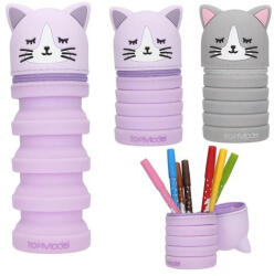 Depesche TOPModel Ceruzatartó, szilikon Macska BLOOMING KITTY (13964)