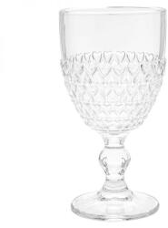 Altom Design Altom Love üveg talpas pohár - 340 ml - szerelmes szíves (IMO-ALT-0103016958-306483)