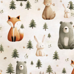 Takoy Anyag fürdőruhára UV/klór védelemmel festett állatkák Beige