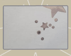 Billerbeck Bianka pamut kispárnahuzat, 36x48 cm, Csillagos Bézs