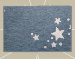 Billerbeck Bianka pamut kispárnahuzat, 36x48 cm, Csillagos kékesszürke