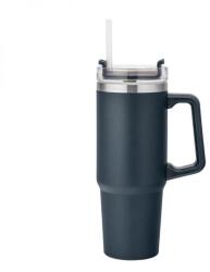 Altom Design Termosz bögre szívószállal - 880 ml - autóba is - sötétkék (IMO-ALT-020401697-341316)