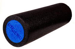 REA sima felületű SMR masszázshenger - fekete/kék (45cm)