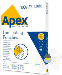 Apex Light lamináló fólia A/3 80 mikron fényes - 100 darab/doboz