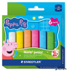 STAEDTLER Aszfaltkréta, jumbo, STAEDTLER "Noris® Junior 2365", Peppa malac, 6 szín (2365 C6 L1)
