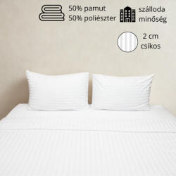 Kartaltex Ágyneműhuzat szett - 3 részes - szállodai - 2cm csíkos