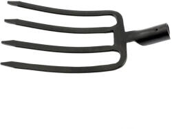 SIBRTEH 180x280mm 4ágú kovácsolt ásóvilla, vasvilla nyél nélkül (6382127) - gardenhome