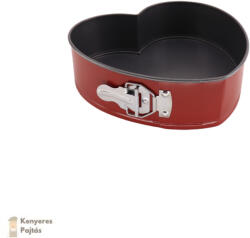 BreadBaking Kapcsos szív tortaforma 25cm Thermoplate Pes bevonat