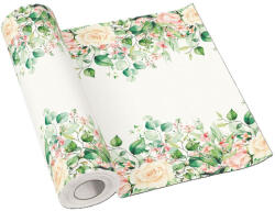 PAW Textilhatású asztali futó 40 cm x 24 m Floral Moments