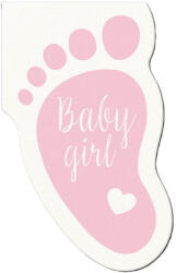 PAW Textilhatású szalvéta 33x33 cm 10 lap/csomag - Rózsaszín lábacskák