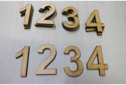  Natúr fa - Adventi számok 16db/csomag - csinaldmagadshop