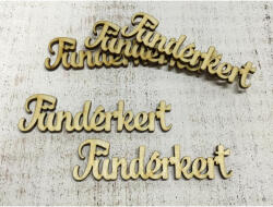  Natúr fa - "Tündérkert" felirat 10cm 5db/csomag - csinaldmagadshop