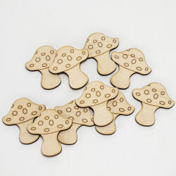  Natúr fa - Gomba 6x5, 7cm 10db/csomag - csinaldmagadshop