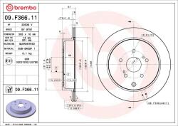 BREMBO Brzdový kotúč BREMBO 09. F366.11 (09.F366.11)