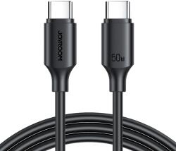 JOYROOM USB-C/USB-C 60W 1m-es gyors töltő- és adatkábel - fekete (662801946B)