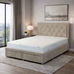 SaltSib Saltea ortopedica Holiday Perfect Dream 140x200x25 cm, arcuri pocket, 7 zone confort, spuma memory, husa detasabila, fermitate medie (7427281085671) Saltea