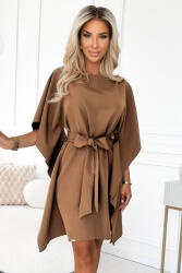 Numoco Широка рокля в кафяв цвят , модел 287-39. nmc-2725 - Кафяв, размер 2xl/3xl