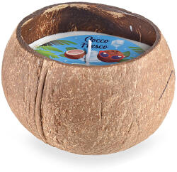 Decorer Lumanare parfumata in coaja si aroma Nuca Cocos Ø 10, 5 cm x 7, 5 H (A14.15.22A)