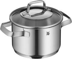 WMF Oala cu capac din sticla WMF Belmonte, 16 cm, 1.9 litri, inox, compatibila cu inductie (751166040)