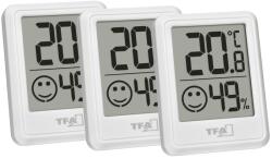 TFA Set 3 Higrometre Digitale TFA Dostmann 30.5060. 02.03, Alb, cu Baterie Inclusa (30.5060.02.03)