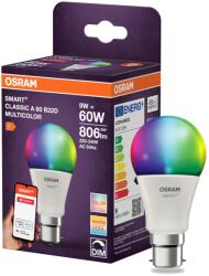 OSRAM Bec LED inteligent Osram SMART A60 B22D, 9W, RGBW, dimabil, control prin aplicatie (4099854460357)