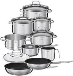 RÖSLE Set oale si tigai ROSLE Elegance, 10 piese, inox, compatibil inductie, cu capac de sticla (13120)