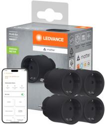 Ledvance Priza inteligenta LEDVANCE SMART Indoor, 2300W, WiFi, negru, set 4 buc (4099854295225)