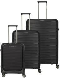 Travelite Комплект пътни куфари Travelite Mooby S, M, L Front pocket Black Travelite | Cheren | МЪЖЕ | UNI