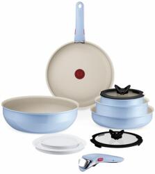 Tefal Set vase de gatit Tefal Ingenio Serenity 11 piese, aluminiu, antiaderent, albastru (L827SB04)
