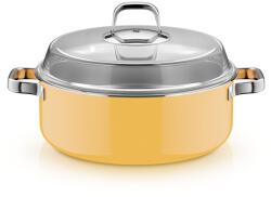 WMF Cratita cu capac WMF Fusiontec Mineral Pro, 28 cm, rezistenta, Mango Yellow, Made in Germany (519125290)