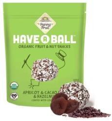 Sunny Fruit Bile organice cu caise boabe de cacao si nuci invelite in cocos, 126g, Sunny Fruit