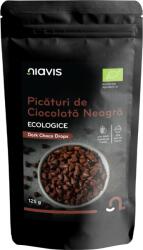 Niavis Picaturi de ciocolata neagra ecologice, 125g, Niavis