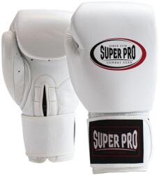 Super Pro Manusi de Box Super Pro Gear Alb Negru (SPBG105-10900-14OZ)