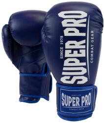 Super Pro Manusi de Box Super Pro Gear Champ Albastru Alb (SPBG120-60100-10OZ)