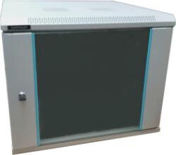 Dateup Rack 6U 600x600, montare pe perete, usa din sticla, panouri laterale detasabile si securizate, dezasamblat, culoare gri RAL 7035, DATEUP "MP. 6606.9000 (MP.6606.9000)