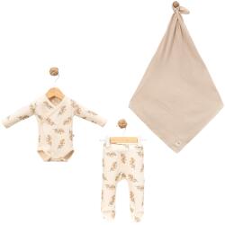 Minisse Комплект с пелена Minisse - 3-6 м, Leaves (5045MS-BEJ) - baby