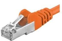 PremiumCord Patchcord SFTP RJ45-RJ45 Cat. 6A, 5m, portocaliu, "SFTP-6A-5-O (SFTP-6A-5-O)