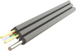 SAMM Cablu fibra optica 2 fibre flat drop SM, 600N, cu sufa, intarziere la flacara, protectie apa, LSZH, int/ext - SAMM "002F-U-(ZN-2P)HT-1x2-A2 (002F-U-(ZN-2P)HT-1X2-A2)