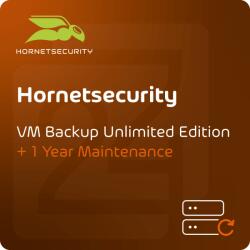 Hornetsecurity VM Backup Unlimited Edition Achiziție nouă + 1 an de întreținere (VMBUE)