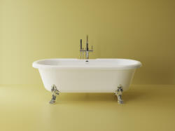 Foglia Cada freestanding ovala, compozit alb lucios, 175x79.3x45.5 cm Foglia Boem (601180024003)
