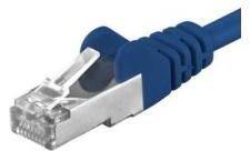PremiumCord Patchcord SFTP RJ45-RJ45 Cat. 6A, 7m, albastru, "SFTP-6A-7-BL (SFTP-6A-7-BL)