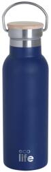 Ecolife Termos EcoLife Indigo Albastru 500 ml Cu Capac Din Bambus