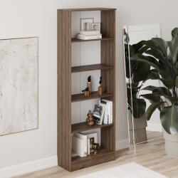 haaus Biblioteca Flint, 4 Polite, Stejar Bronz, 70 x 32 x 200 cm (928797)